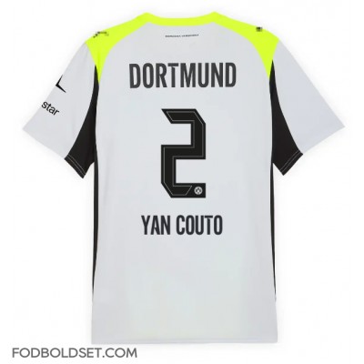 Borussia Dortmund Yan Couto #2 Udebanetrøje 2025-26 Kortærmet Borussia Dortmund Yan Couto #2 Udebanetrøje 2025-26 Kortærmet